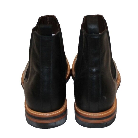 NISOLO MEN'S‎ JAVIER LEATHER CHELSEA BOOTS BLACK SZ 9.5 $260 NIB - Picture 6 of 6